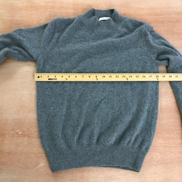 YS Jemma Sweater Women One Size Gray Racoon Wool Blend Long Sleeve Pullover - Picture 6 of 9